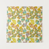 Tenture Feuilles de Gingko : Art Abstrait floral (Devant (Horizontal))