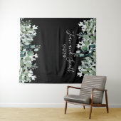 Tenture Feuilles de mariage botaniques verdure moderne cas (En situation (horizontale))