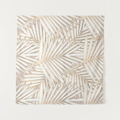 Tenture Feuilles de palmiers dorés : art déco. (Devant (Horizontal))
