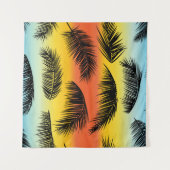 Tenture Feuilles de palmiers : motif sans soudure. (Devant (Horizontal))