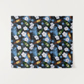 Tenture Feuilles de palmiers tropicaux et bouteilles de bi (Devant (Horizontal))