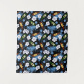 Tenture Feuilles de palmiers tropicaux et bouteilles de bi (Devant)