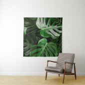 Tenture Feuilles et feuilles de palmiers verts (En situation (horizontale))