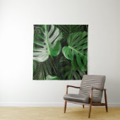 Tenture Feuilles et feuilles de palmiers verts (En situation)