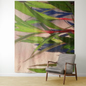 Tenture Feuilles et ombres (En situation)