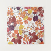 Tenture Feuilles et Roses de l'automne (Devant (Horizontal))