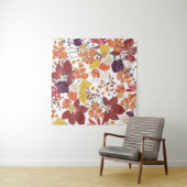 Tenture Feuilles et Roses de l'automne (En situation (horizontale))