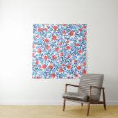 Tenture Feuilles floraux : Motif naturel sans transparence (En situation (horizontale))