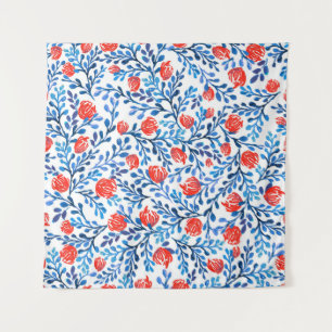 Tenture Feuilles floraux : Motif naturel sans transparence