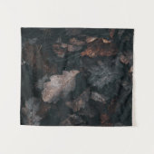 Tenture Feuilles grises et brunes (Devant (Horizontal))