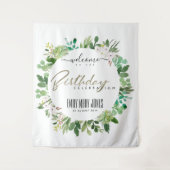 TENTURE FEUILLES SUCCULENTES ACRÉLIQUE DE BIENVENUE D'ANNI (Devant)