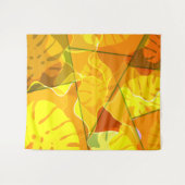 TENTURE FEUILLES TROPICALES ABSTRAITES (Devant (Horizontal))