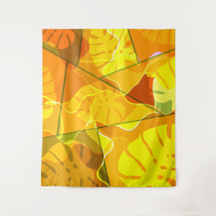 TENTURE FEUILLES TROPICALES ABSTRAITES