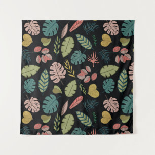 Tenture Feuilles tropicaux : Floral Vintage d'été