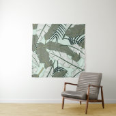 Tenture Feuilles tropicaux : Motif naturel sans couture. (En situation (horizontale))