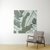 Tenture Feuilles tropicaux : Motif naturel sans couture. (En situation)