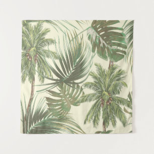 Tenture Feuilles tropicaux motif sans couture