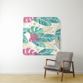 Tenture Feuilles tropicaux. Motif sans couture botanique. (En situation (horizontale))