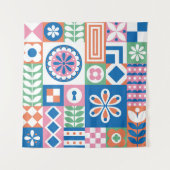 Tenture Feuilles tropicaux. Motif sans couture botanique. (Devant)