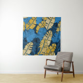 Tenture Feuilles tropicaux tirés à la main : sans couture (En situation)