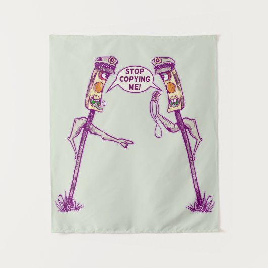 Tenture Feux de circulation amusants (Devant)