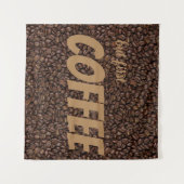 Tenture Fèves de café (Devant (Horizontal))