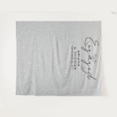 Tenture Fiançailles de calligraphie moderne minimaliste (Devant (Horizontal))