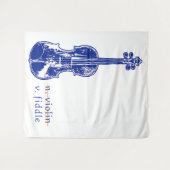 Tenture Fiddle Not Violin Bluegrass Country Music Gift (Devant (Horizontal))