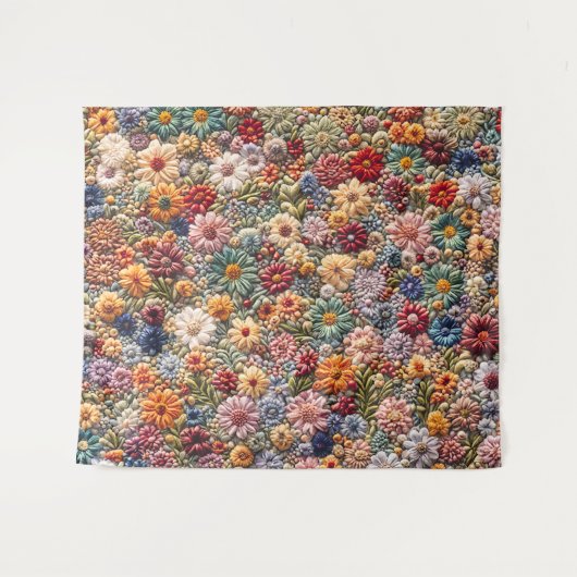 Tenture Fielf de fleurs (Devant (Horizontal))