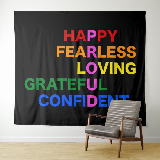 Tenture FIER Bright Black (En situation (horizontale))
