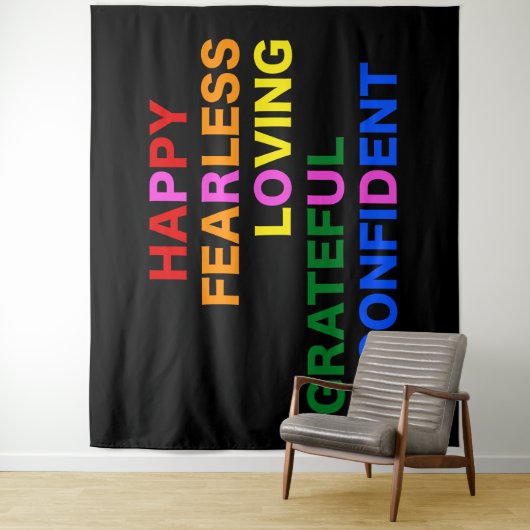 Tenture FIER noir brillant (En situation)