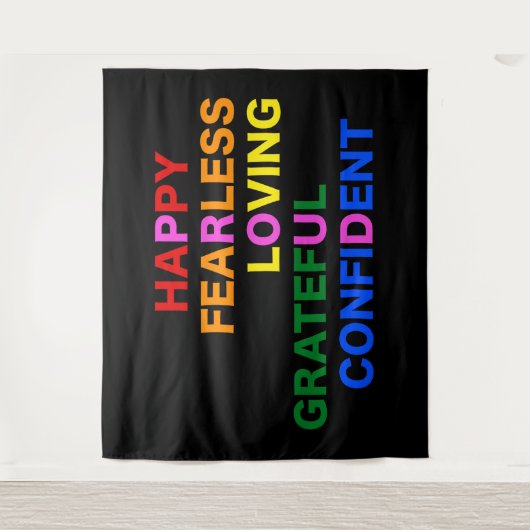 Tenture FIER noir brillant (Devant)