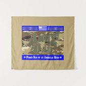 Tenture Fier papa de l'armée (Devant (Horizontal))