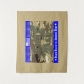 Tenture Fier papa de l'armée (Devant)