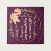 Tenture Fierté et préjugé Citation III - Style mignon (Devant (Horizontal))