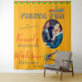 Tenture Fiesta in Mexico Engagement Party Photo Tapestry (En situation)
