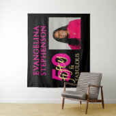 Tenture Fifty and Fabulous Photo 50th Birthday (En situation)