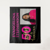 Tenture Fifty and Fabulous Photo 50th Birthday (Devant)