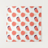 Tenture Fig mauve : motif coloré (Devant (Horizontal))