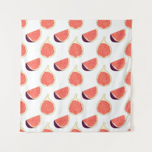 Tenture Fig mauve : motif coloré