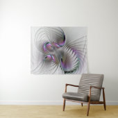 Tenture Figure de fantaisie abstraite moderne timide Art f (En situation (horizontale))