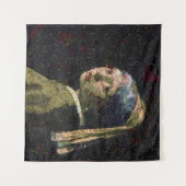 Tenture Fille Avec Une Fraise Élevant Beau Art Spoof (Devant (Horizontal))