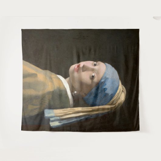 Tenture Fille avec une perle  (Devant (Horizontal))