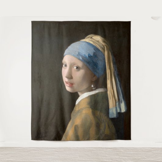 Tenture Fille avec une perle  (Devant)