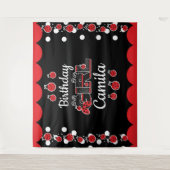 Tenture fille bug anniversaire fille conception personnali (Devant)