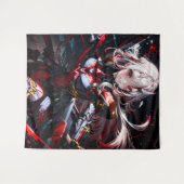 Tenture Fille d'anime (Devant (Horizontal))