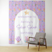 Tenture Fille d'anniversaire (En situation)