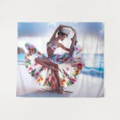 Tenture Fille dansante (Devant (Horizontal))