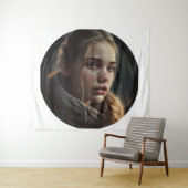 Tenture Fille de cercle (En situation (horizontale))