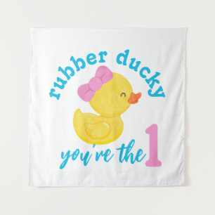 Tenture Fille Ducky Vous êtes la première toile de fond d'